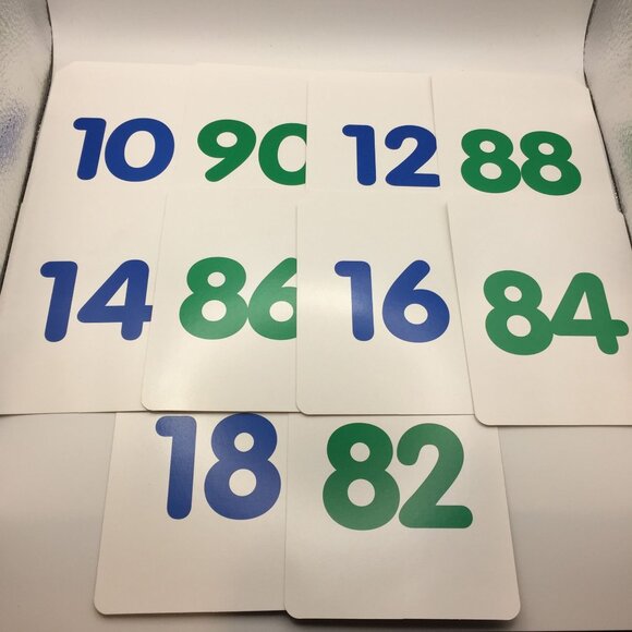 Set of 2 Learning Horizons Numbers Colors & Shapes in a Flash 50 Cards Visual - Picture 5 of 16
